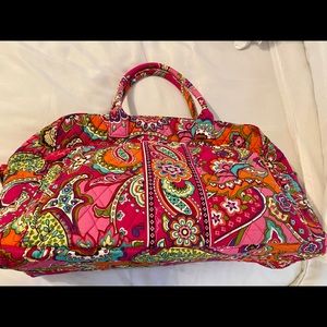 Vera Bradley Medium “Pink Swirls” Overnight Bag (LIKE NEW!)